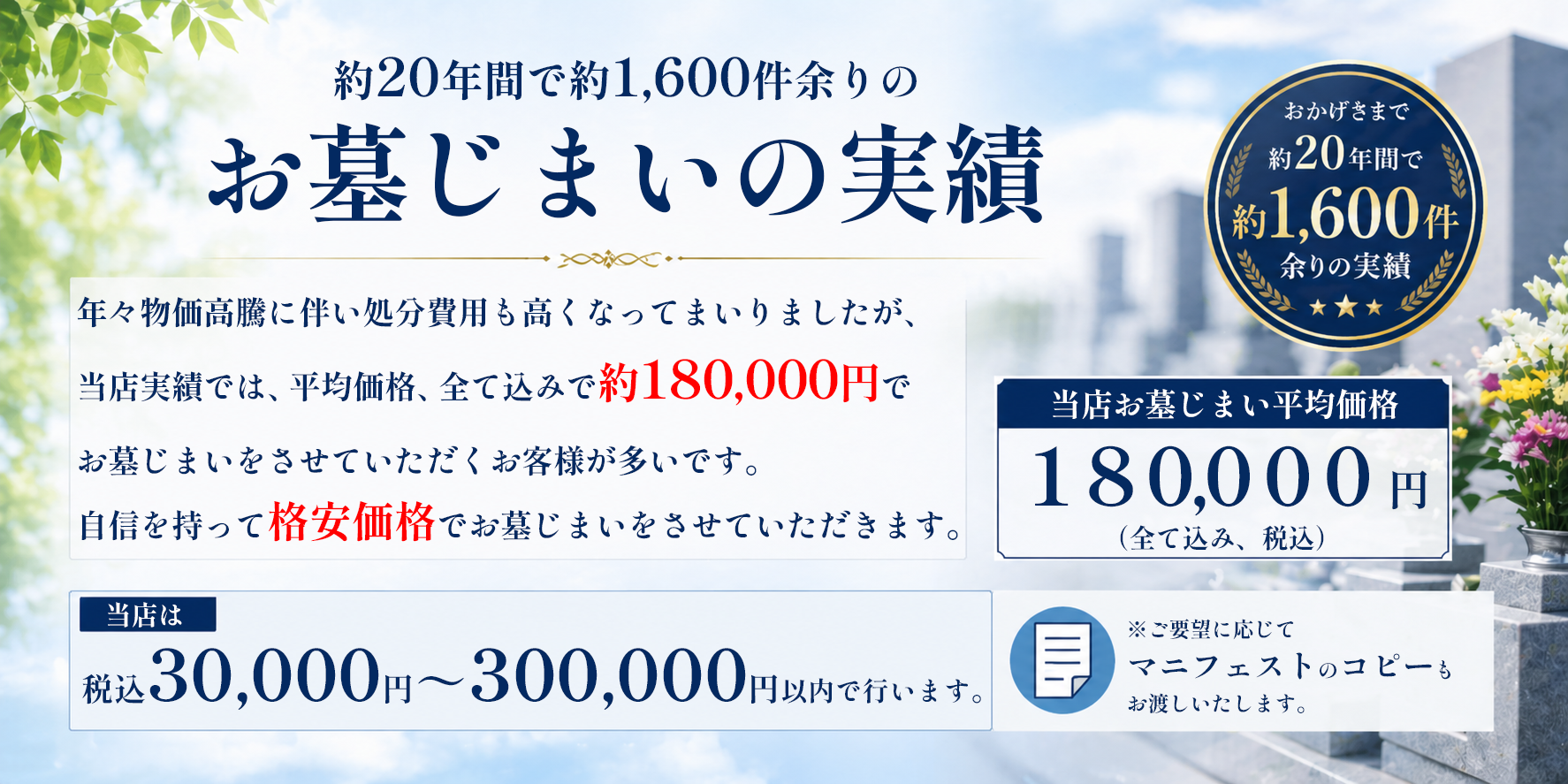 お墓じまいのご案内
